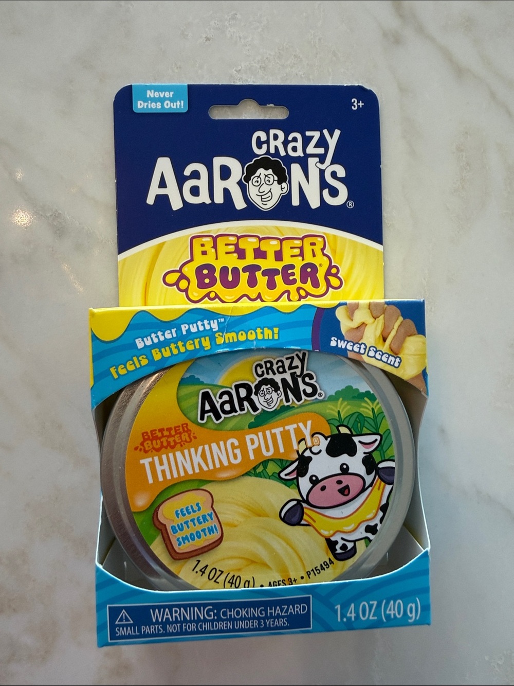 Better Butter Yellow Thinking Putty - Butter Scented